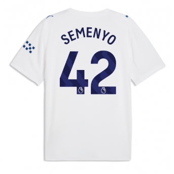 Manchester City Antoine Semenyo #42 Maglia Gara Terza Repliche 2026-27 Maniche Corte